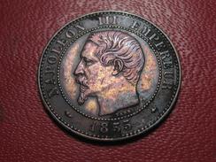 2 Centimes Napoléon III 1855 BB Strasbourg Chien 4107 - 2 Centimes