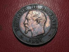 2 Centimes Napoléon III 1855 BB Strasbourg Chien 4111 - 2 Centimes