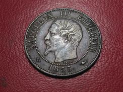 2 Centimes Napoléon III 1855 Grand D Lyon Ancre 4119 - 2 Centimes