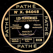 78 T. - 25 Cm - état  B - MARCEL'S - LES PERVENCHES - LA FORËT QUI CHANTE - 78 T - Disques Pour Gramophone