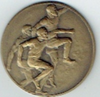 Médaille Bronze. Grands Prix Du Prisonnier. A.C.E. 1943. Sport. Concours Athlétisme. 45 Mm. 31 Gr - Other & Unclassified