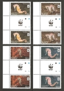 Tonga 2012, WWF Seahorse, 4val  +panda Label - Tonga (1970-...)