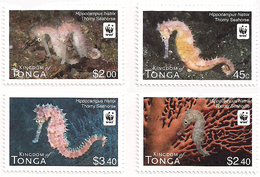Tonga 2012, WWF Seahorse, 4val - Tonga (1970-...)