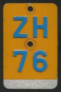 Velonummer Mofanummer Zürich ZH 76 - Placas De Matriculación