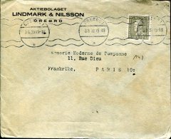 Enveloppe Lindmark & Nilsson à Destination De Paris - Oblitération Orebro Du 3-8-1939 - Autres & Non Classés