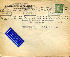 Enveloppe Lindmark & Nilsson à Destination De Paris - Oblitération Orebro Du 6-4-1940 - Autres & Non Classés