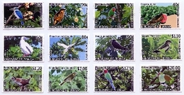 Tonga 2013,  Birds Of Tonga, Parrots, Kingfisher, Hibiscus, 12val - Tonga (1970-...)