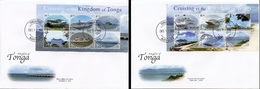 Tonga 2013, Cruise Ships, 2BF In 2FDC - Tonga (1970-...)