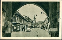 002-AUSTRIA Oesterreich HAINBURG Nieder Oesterreich  Wiener Str. Auto Tor (Tower)  Ca 1955 - Hainburg