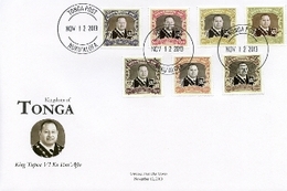 Tonga 2013, Kings Of Tonga, 7val In FDC - Tonga (1970-...)