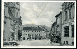 003-AUSTRIA Oesterreich HAINBURG Nieder Oesterreich  Rathaus (city Hall)) Coffee Kirche (Church) Ca 1950 - Hainburg