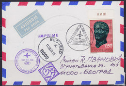 Yugoslavia 1972 Yugoslav Airlines (JAT) - 60th Anniversary Of Nis Airport (different Text On The Back), Airmail Card - Luftpost