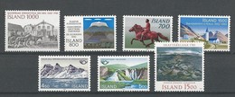 Islande: 536/ 537 + 539/ 540 + 549/ 550 + 555 ** - Unused Stamps