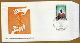 Enveloppe FDC 1444 Campagne Contre Les Accidents Du Travail Beringen - 1961-1970