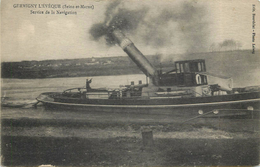 GERMIGNY L'EVEQUE - Service De La Navigation, Un Remorqueur. - Schlepper