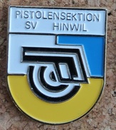 CLUB DE TIR AU PISTOLET HINWIL - SUISSE  - PISTOLENSEKTION SV HINWIL SCHWEIZ - CIBLE -     (BLEU) - Other & Unclassified