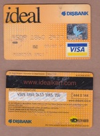 AC - TURKEY DISBANK IDEAL VISA BANK CARD - CREDIT CARD - Geldkarten (Ablauf Min. 10 Jahre)