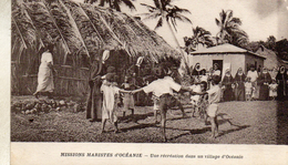 UNE RECREATION  DANS UN VILLAGE D OCEANIE - Samoa Americana