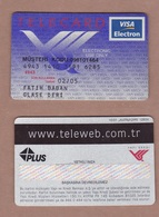 AC - TURKEY YAPIKREDI TELECARD VISA ELECTRON BANK CARD - CREDIT CARD - Geldkarten (Ablauf Min. 10 Jahre)