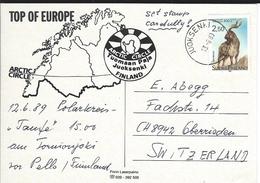 Juoksenki 13.6.89 Nach Oberrieden CH - Storia Postale