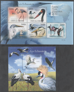 COMOROS, 2011 ,MNH, BIRDS, FLAMINGOES, SHEETLET+ S/SHEET - Flamingo