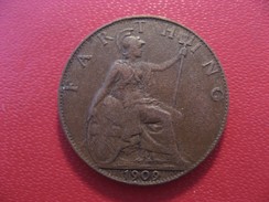 Grande-Bretagne - UK - Farthing 1909 Edward VII 3983 - B. 1 Farthing