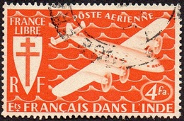 Inde Obl. N° PA  1 Avion. Fairey FC-1, Survolant La Mer, Série De Londres, Serie De Londres - Used Stamps