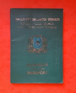 Somalia 1990 Passport / Passeport / Reisepass / Pasaporte - Unclassified