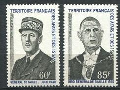 156 AFARS Et ISSAS 1971 - Yvert 375/76 - General De Gaulle (40 Et 70) - Neuf ** (MNH) Sans Trace De Charniere - Ongebruikt
