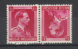 BELGIQUE    Léopold 3    Tête-bêche N° 428**   (1936) - 1934-1935 Leopoldo III