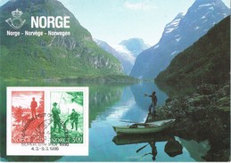 20553. Tarjeta Maxima NORUEGA 1986. Super Stampex. Pesca, Pez, Fish - Maximumkarten (MC)