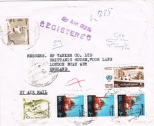 20555. Carta Aerea Certificada ALEXANDRIA (Egypt) Egipto 1987. Ramses - Brieven En Documenten