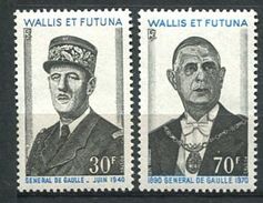 156 WALLIS Et FUTUNA 1971 - Yvert 180/81 - General De Gaulle 40 Et 70 - Neuf ** (MNH) Sans Trace De Charniere - Nuovi