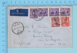 Cairo - 1946 By Air Mail To London England Cover "arabian" 7 Sept. 1946 - Briefe U. Dokumente