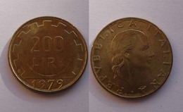 ERRORE !!! 200 LIRE 1979 DOPPIO BORDO !!! - 200 Liras