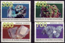 GUINEE EQUATORIALE, MINERAUX Yvert 305/08 ** MNH, // AURICALCITE- PYROMORPHITE-FLUORITE-HAL ITA) - Minéraux