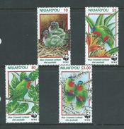 Tonga Niuafo´ou 1998 WWF Lorikeet Bird Set Of 4 MNH - Tonga (1970-...)