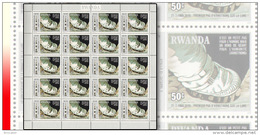 Rwanda 0962**  50c  Conquète De La Lune -  Feuille / Sheet Of 20 MNH  - Apollo - Armstrong - 1980-89: Mint/hinged