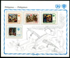 Philippines  --  Unicef 1979 --  Y&T : 1146/49  XX  --  International Year Of Child  --   Mini Sheet - UNICEF