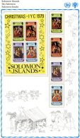 Solomon Islands   --  Unicef 1979 --  Y&T : 394/97 + BL 7 XX  --  International Year Of Child  --   Full Sheet - UNICEF