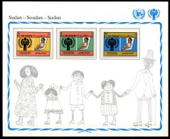 Sudan   --  Unicef 1979 --  Y&T : 320/22  XX  --  International Year Of Child  --   Mini Sheet - UNICEF