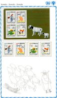 Somalia   --  Unicef 1979 --  Y&T : 235/38 + BL 7  XX  --  International Year Of Child  --   Full Sheet - UNICEF