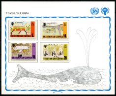 Tristan Da Cunha   --  Unicef 1979 --  Y&T : 263/66  XX  --  International Year Of Child  --   Mini Sheet - UNICEF