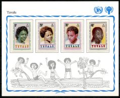 Tuvalu   --  Unicef 1979 --  Y&T : 122/25  XX  --  International Year Of Child  --   Mini Sheet - UNICEF