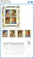 Virgin Islands   --  Unicef 1979 --  Y&T : 364/67 + BL 11  XX  --  International Year Of Child  --   Full Sheet - UNICEF
