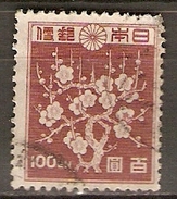 JAPON   -   1946 .  Y&T N° 361 Oblitéré  .   Fleurs - Oblitérés