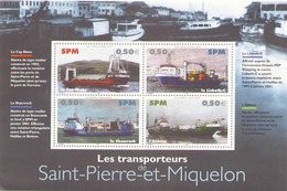 SAINT PIERRE ET MIQUELON 2004 BF N° 10 ** LES TRANSPORTEURS - Hojas Y Bloques