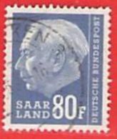 MiNr.424 O Deutschland Saarland (1957-1959) - Gebraucht