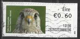 # Irlanda 2012 - Kestrel (Falco Tinnunculus) Animali (Fauna) - Su Frammento - Franking Labels