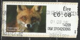 # Irlanda 2013 - Red Fox (Vulpes Vulpes) Animali (Fauna) Volpi (su Frammento) - Affrancature Meccaniche/Frama